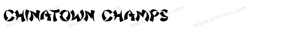 Chinatown Champs字体转换